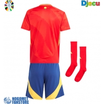 Španjolska Domaci Dres za djecu EP 2024 Kratak Rukav (+ Kratke hlače)